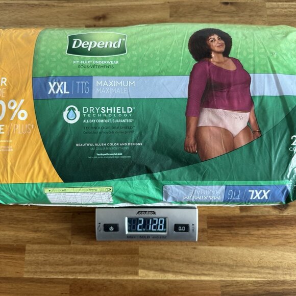 Depend FIT-FLEX Underwear for Women Size: XXL - 22Ct Damaged Package - Picture 15 of 16